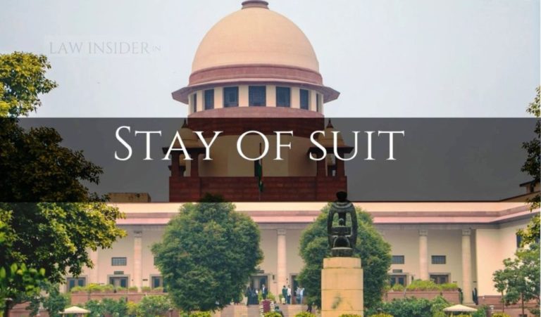 Stay of suit Law Insider
