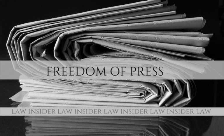Freedom of Press Law Insider IN