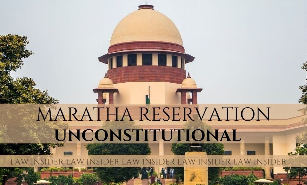 Maratha reservation Law Insider IN