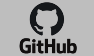 app black GITHUB logo