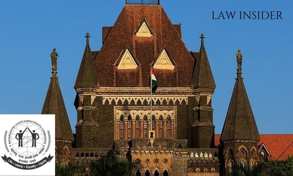 Maharashtra State Human Rights Commission logo Bombay High Court in the evening