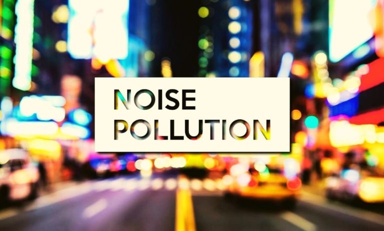Noise Pollution, road and vehicles in the background