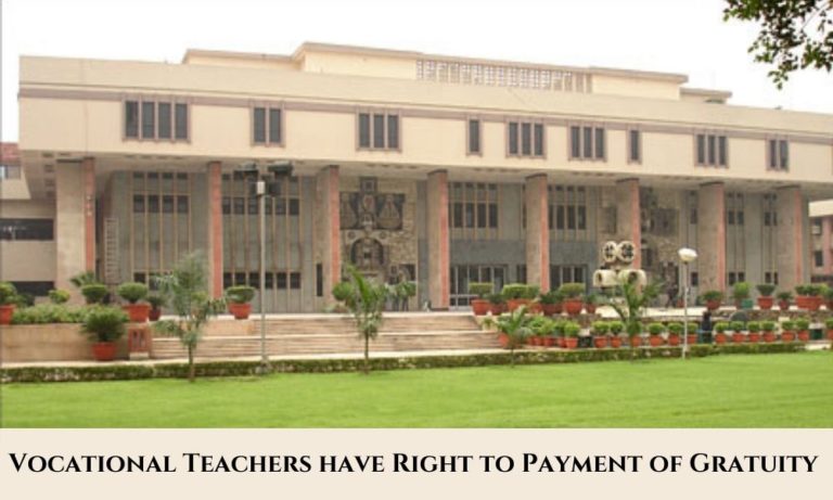 Delhi High Court building Delhi law insider Teachers Payment