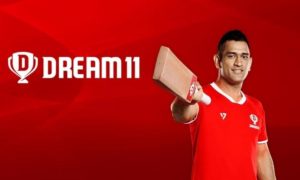 Dream 11 cricket red bat ball helmet Dhoni law insider