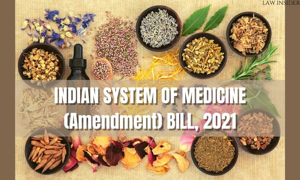 Indian system of medicine bill - LAW INSIDER