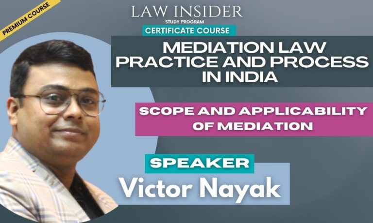 Mediation Law Practice and Process law insider certificate course