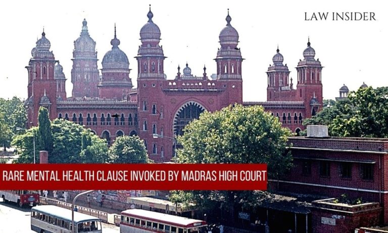 Madras high court Mental illness