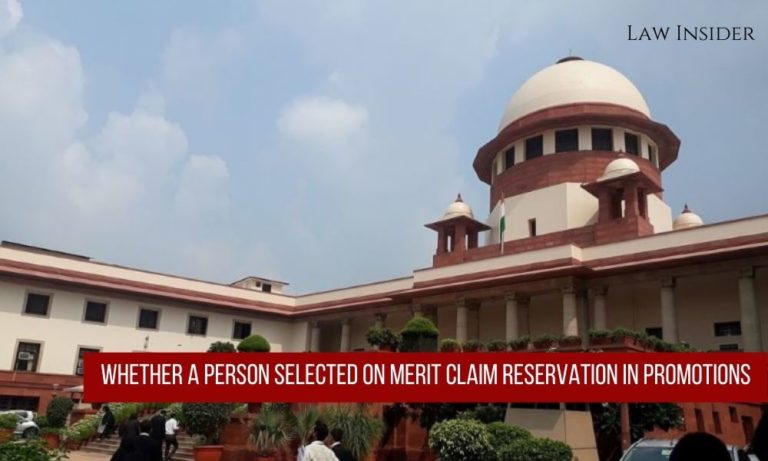 Supreme Court Reservation Promotion Merit Law Insider