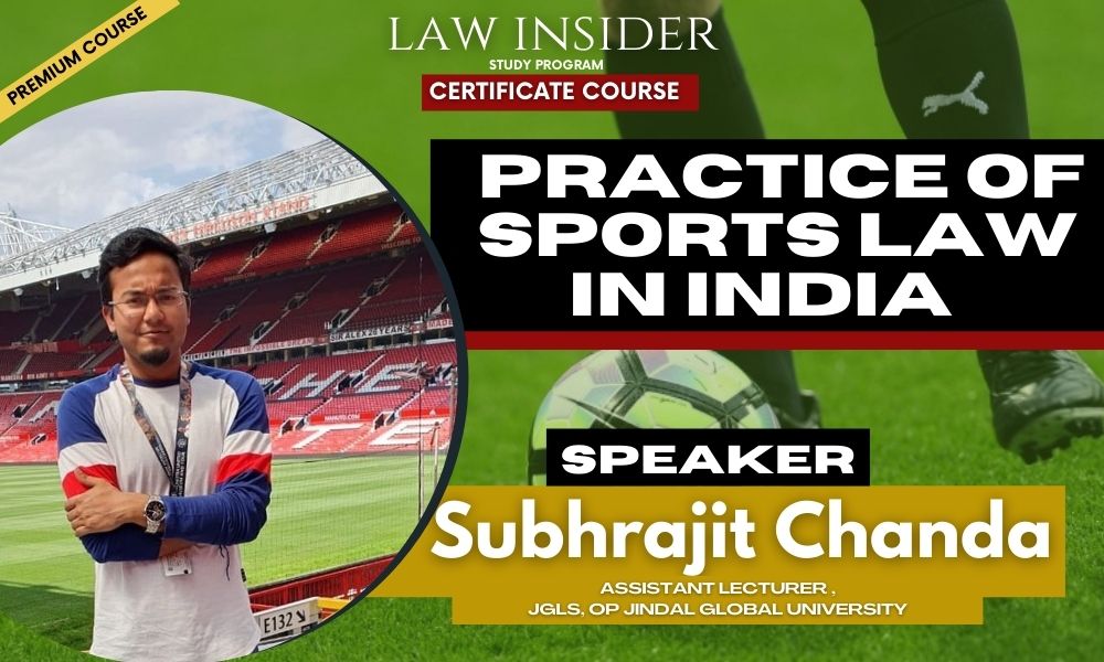 practice of sports law in India )