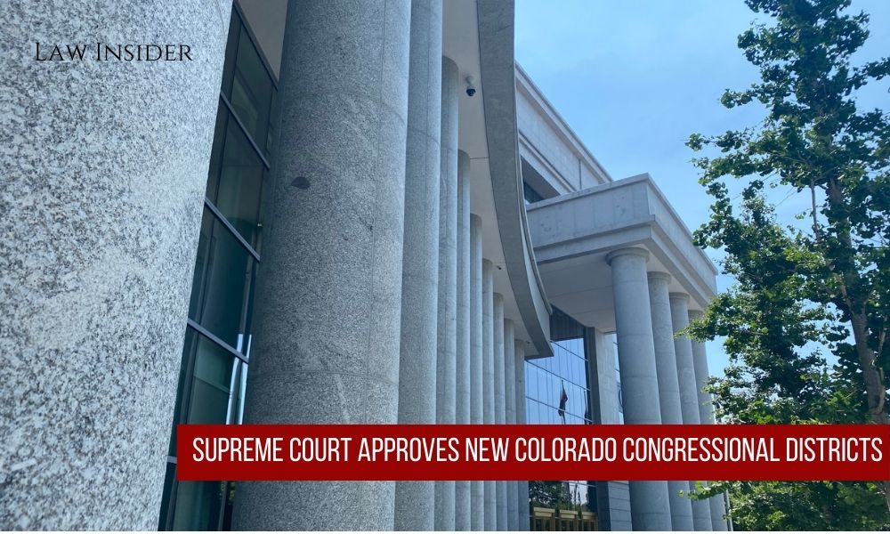 Colorado Supreme Court approval Districts Congressional Plan