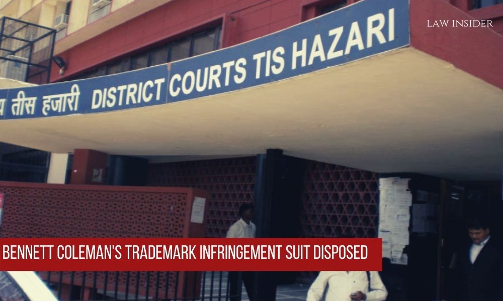 District Court Hazari Bennett Coleman Trademark infringement Settlement