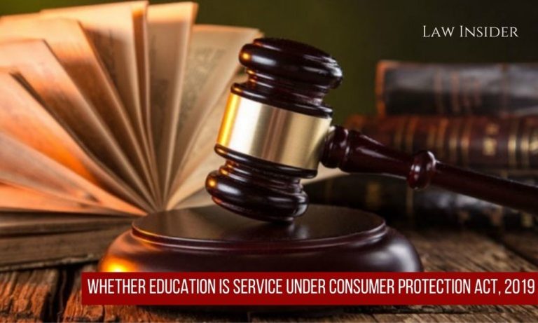 Supreme Court Education service Consumer Protection Act