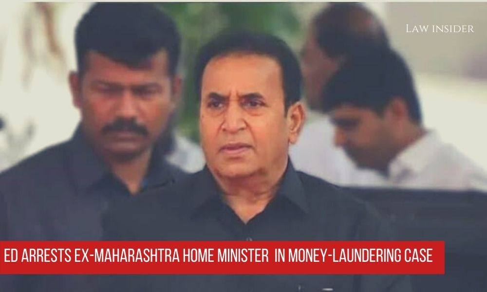 Anil Deshmukh former Home minister of maharashtra Politicion money laundering