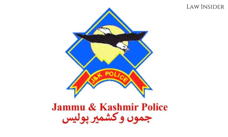 JAMMU AND KASHMIR POLICE Law Insider