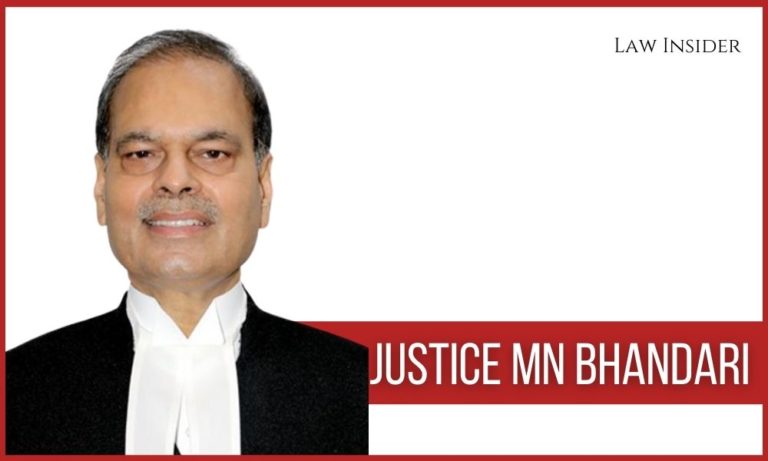 Justice MN Bhandari Law Insider