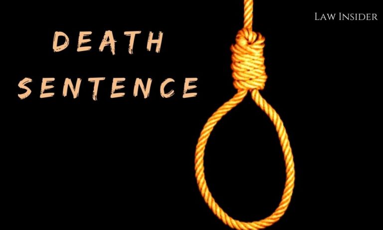 Rope Death Sentence Law Insider