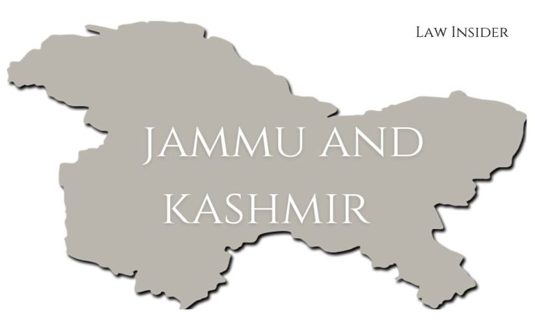 jammu and kashmir Law Insider