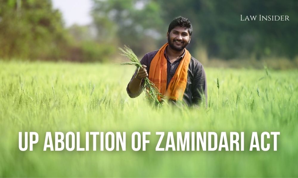 UP Abolition of Zamindari Act Law Insider