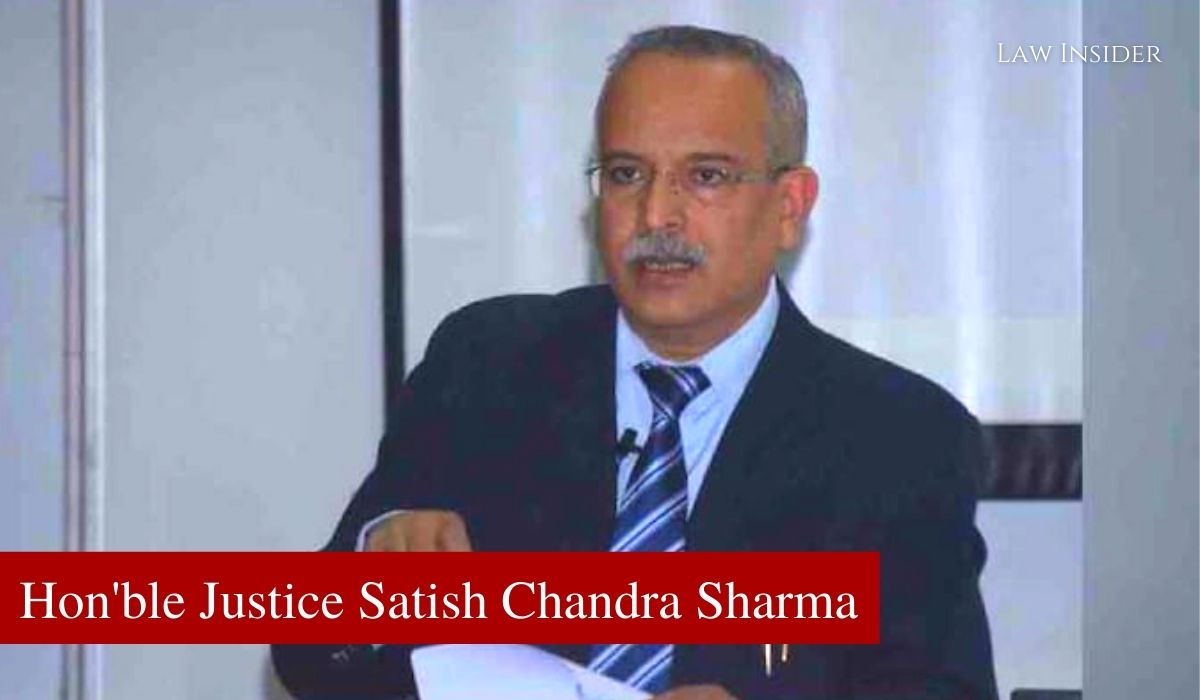 Justice Satish Chandra Sharma Law Insider