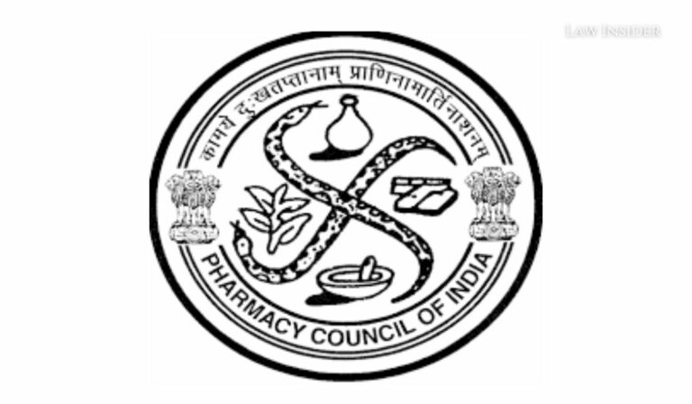 Pharmacy Council of India Law Insider