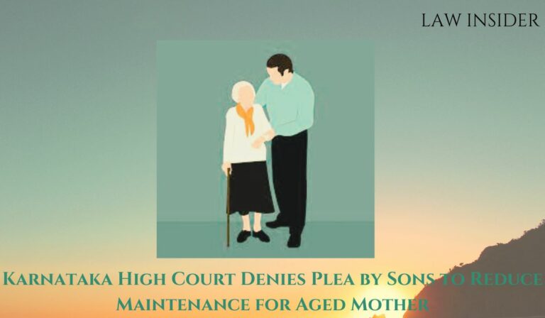 AGED MOTHER maintenance- Law insider
