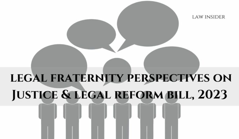 JUSTICE AND LEGAL REFORM BILL 2023 perspective law Insider
